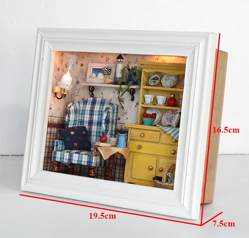 DIY Кукольный дом ручной работы ремесло рамка миниатюрная с мебели DIY деревянный кукольный домик Miniaturas игрушки для детей подарки на день рождения