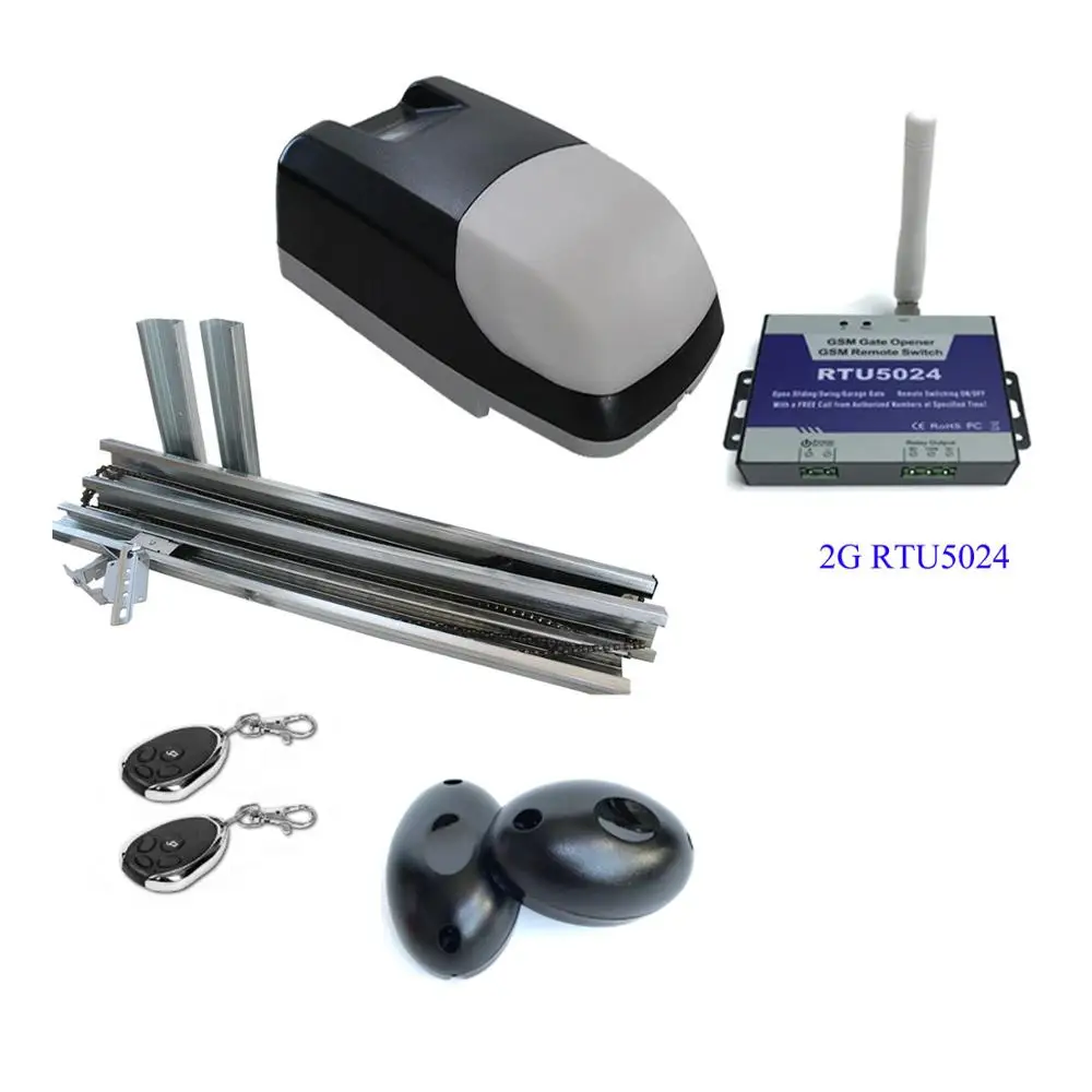 Kit 4 AC220V автоматический Электрический подъемник гаражная дверь gsm гаражная дверь открывалка мотор водитель гаражные ворота открывалка мотор с 3 м рельс - Цвет: Kit 4