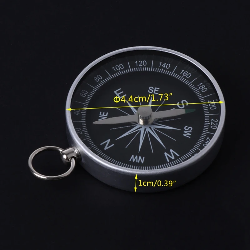 Мини брелок Алюминиевый Компас для кемпинга дикого выживания путешествия Туризм