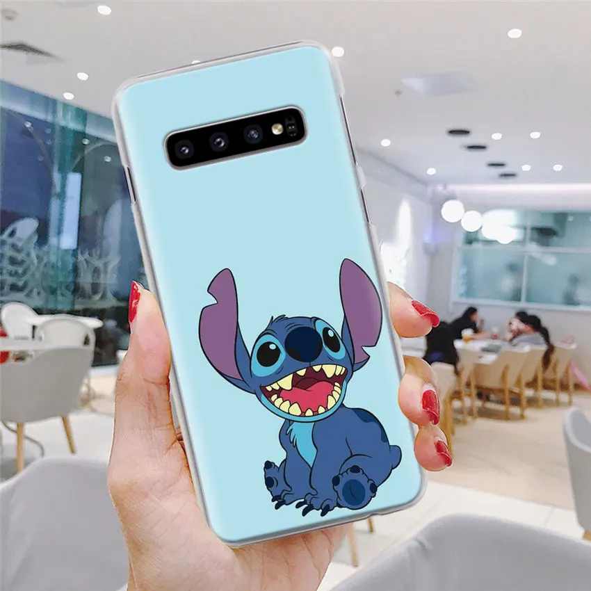 Милый мультфильм, Стич чехол для телефона для samsung Galaxy S10e S10 плюс S7 S8 S9 Plus, Note 8, 9, 10, плюс S10 5G M20 M30 жесткий чехол Coque