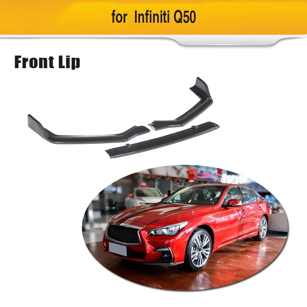 Для Q50 передний бампер автомобиля Спойлер подбородок фартук для Infiniti спорт седан