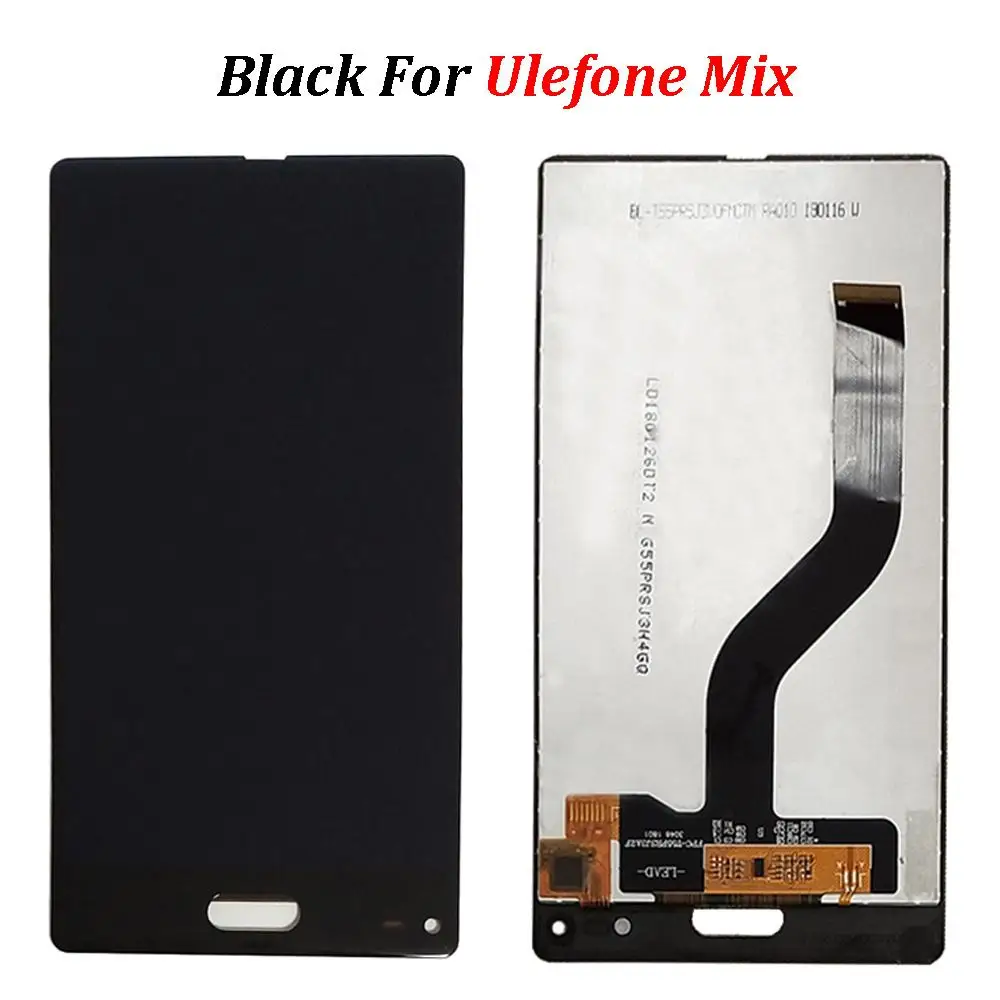 Для Ulefone MIX ЖК-дисплей экран часть ЖК-экран дигитайзер сборка Замена Ремонт Запасные части для Ulefone Mix - Цвет: Черный