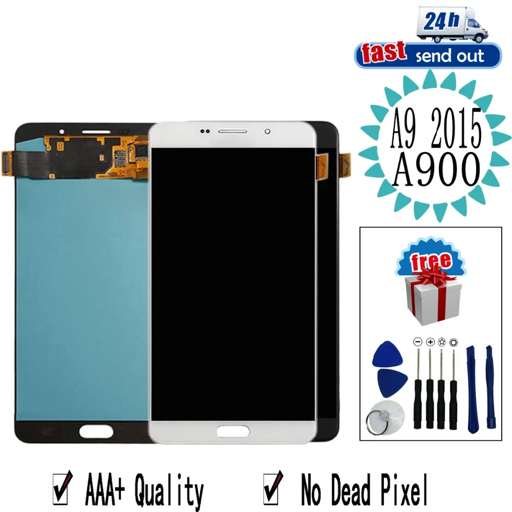 6 0 &quotOLED A900F ЖК дисплей для SAMSUNG GALAXY A9 2015 A900 A9000 сенсорный экран испытания планшета