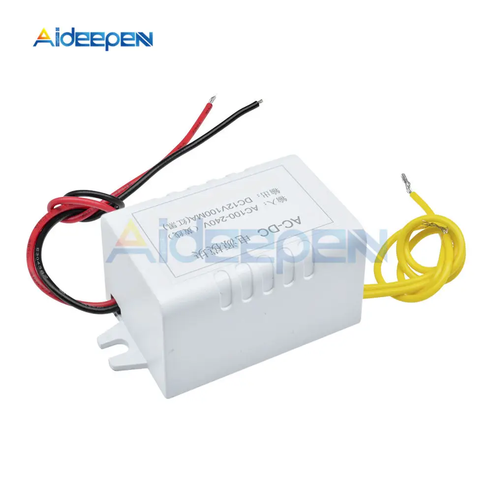 W1209 DC 12 В AC 110-220 В термостат регулятор температуры инкубационный переключатель температура отопления охлаждения термомодуль красный синий зеленый белый - Цвет: AC-DC Power Supply