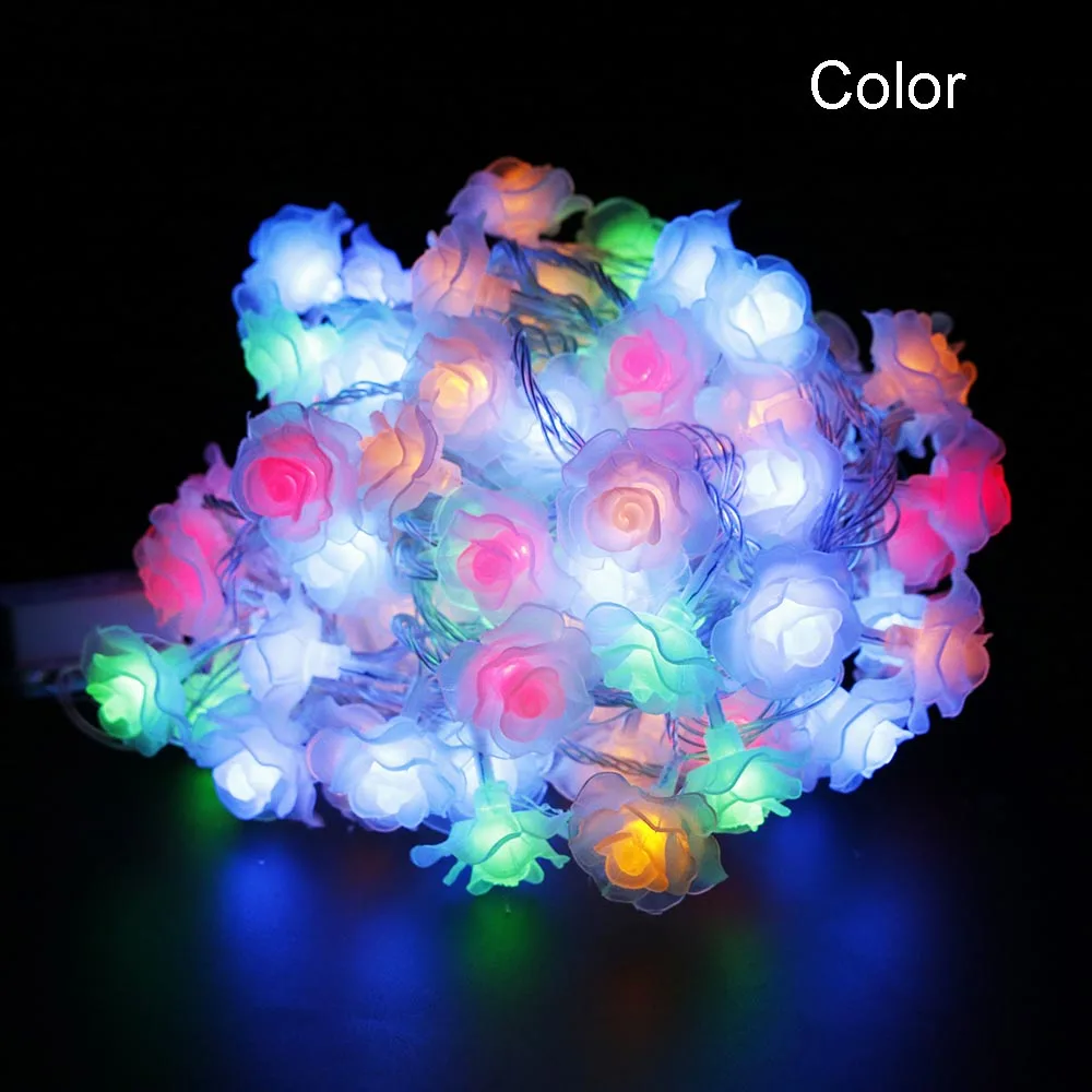 Светодиодная лента с цветами 100 светодиодов ночное освещение любовными розами 10