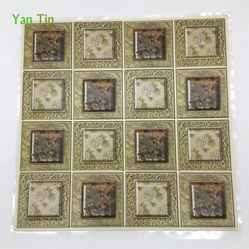 Водостойкая 3D золотая Янтарная текстура фотообои для кухни душевой комнаты