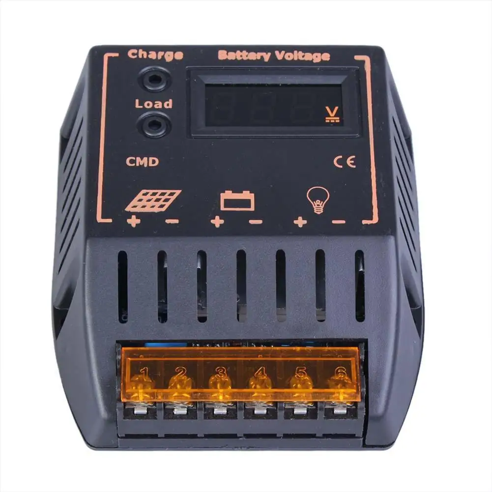 Панели солнечные регулятор ЖК-дисплей 10A Контроллер заряда 12/24V автоматический