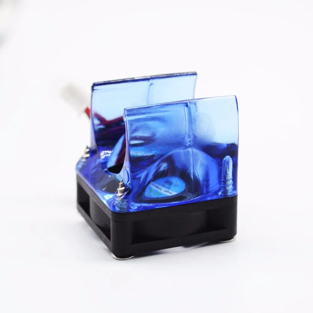 1 Набор DC 12V пластиковые мини V5/V6 вентиляторы охлаждения + синий Вентилятор корпус