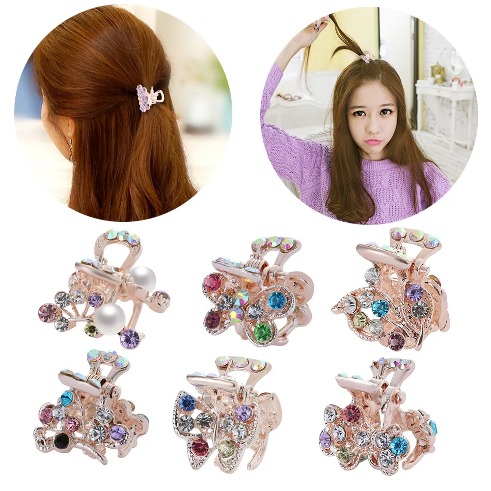 Элегантные Заколки для волос с имитацией жемчуга подвеска лапа заколка краб из
