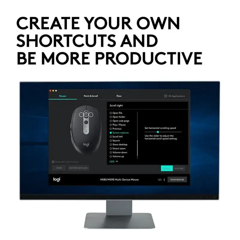 Беспроводная Bluetooth мышь logitech M590, бесшумная оптическая мышь, двухрежимный нано-приемник, мышь для дома и офиса, для ПК и компьютера