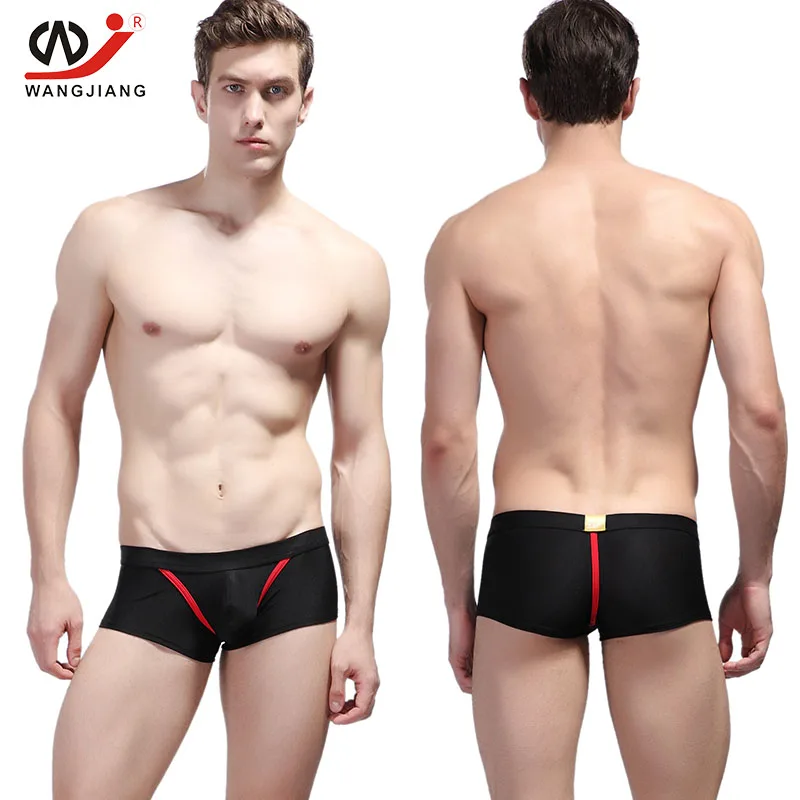 Сексуальное нижнее белье для геев шорты мужское боксеры Calzoncillos нейлоновые