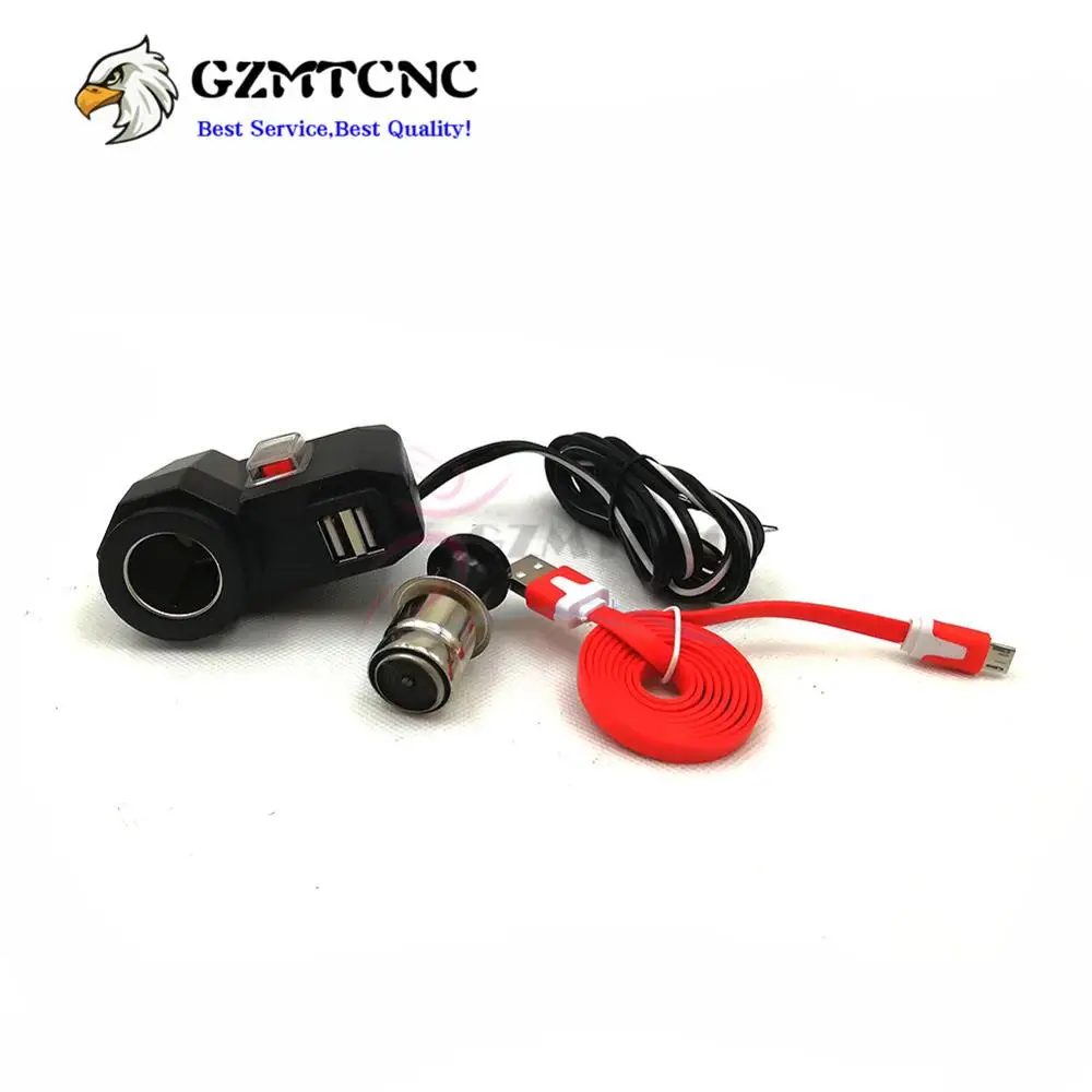 Для BMW F800R F800GS F650GS F700GS R1200GS R1200RT двойной USB порт + прикуриватель Подходит Мобильный