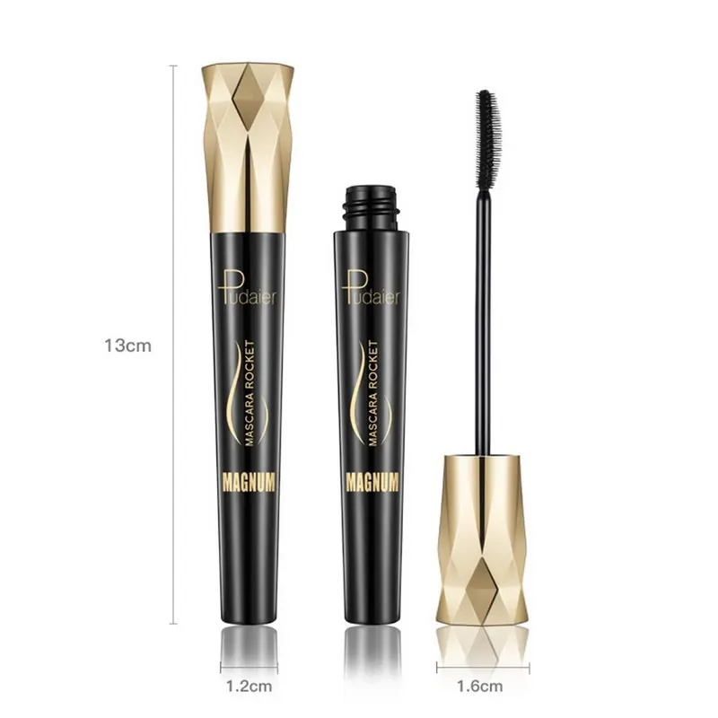 2PCPudaier 4d шелковое волокно Тушь для ресниц водоСТОЙКАЯ Подкручивающая тушь густая