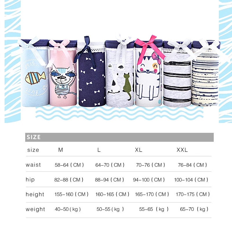 Фото Женские бесшовные трусики LANGSHA, 7 шт., хлопковые мягкие Повседневные трусики, сексуальное нижнее белье для девушек, размера плюс, M-3XL №2