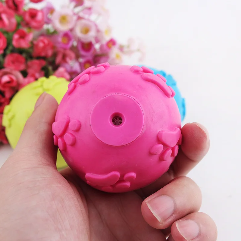 Звуковая игрушка для собак мяч домашних животных большие собаки щенок кошка TPR