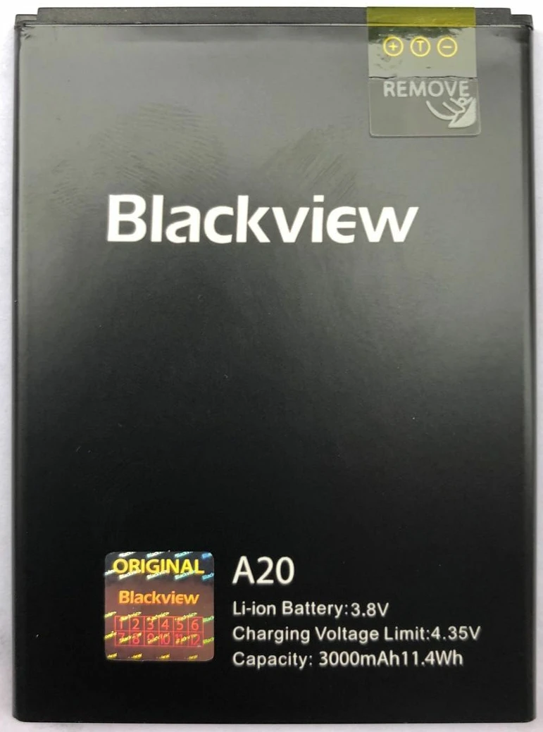 100% Оригинальный резервный аккумулятор Blackview A20 3000mAh для Smart Mobile Phone|Аккумуляторы