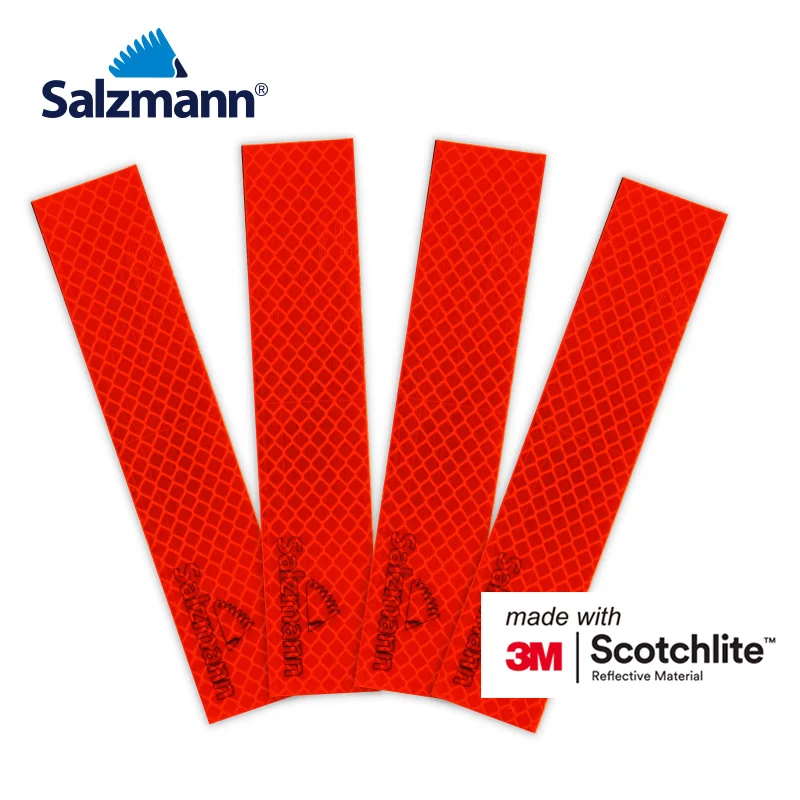 Salzmann 3x15 см 3 м Scotchlite алмазные светоотражающие наклейки оранжевый 4 шт