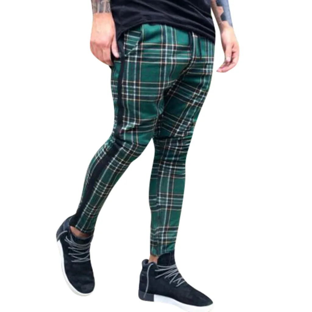 Pants Men Fashion Full Length Sweatpants Mens Long Casual Sport Slim Fit Joggers Running pantalon homme 19FEB14 | Мужская одежда
