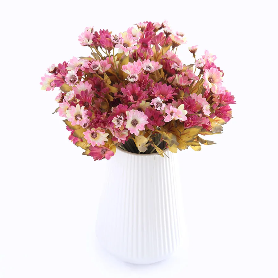 Маленькие шелковые искусственные цветы Подсолнухи Осеннее украшение для стола