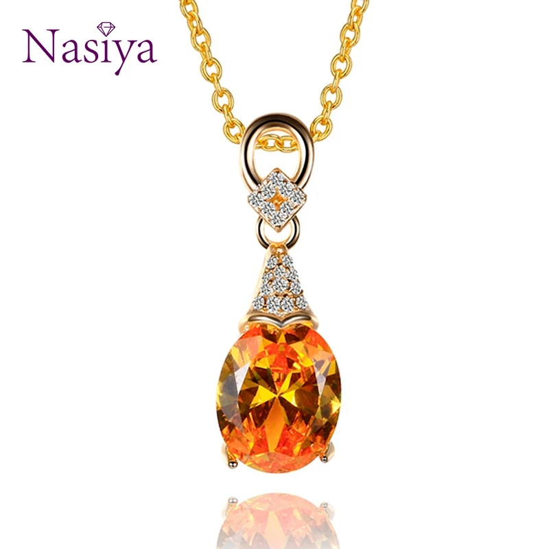 Серебро 925, ювелирное ожерелье для женщин, модное ожерелье с драгоценным камнем Aquamatine, подвески с цепочкой, свадебные, Помолвочные, вечерние, подарок