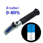 Спиртовой рефрактометр спиртометр 0  80% вв ATC ручной инструмент гидрометр тестер для спирта вина