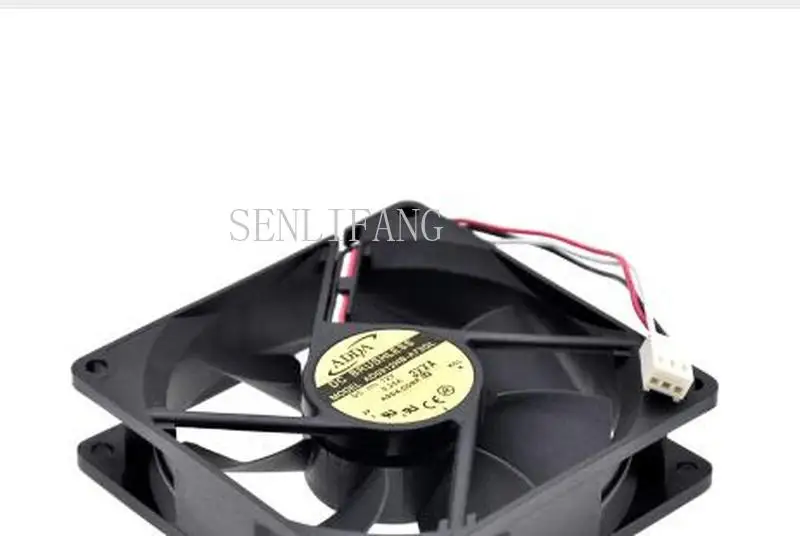 Бесплатная доставка Φ DC 12V 0.25A 3-проводной 3-контактный разъем 90 мм 90x90x25 кулер для