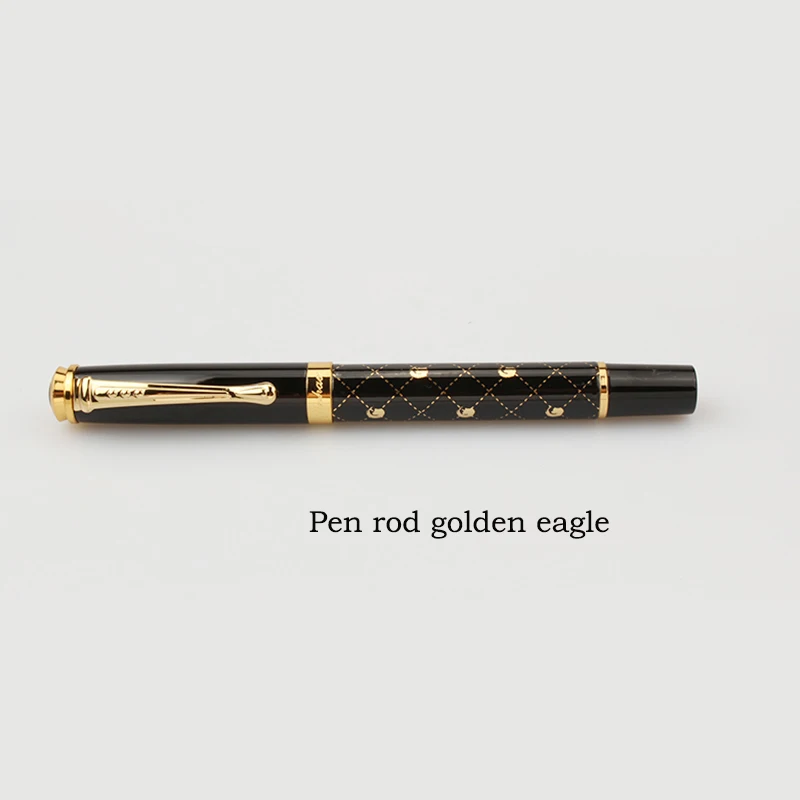 Color as shown Jinhao500 черные золотые перьевые ручки с резьбой Высокое качество перо 1,0 мм чернила офисная деловая ручка подарок перо ручка индивидуальное оформление от 10 штук - Цвет: Color as shown