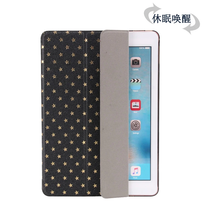 100pcs/lot gligle Slim Stars Pattern Sleep/Wake Transparent Back Case for iPad Pro 9.7 / air 3 Cover | Компьютеры и офис