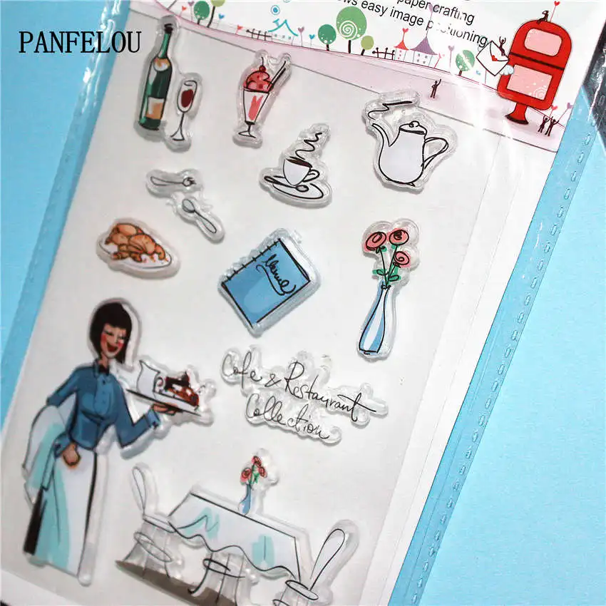 PANFELOU кухня красочная прозрачная штамп DIY силиконовые уплотнения для