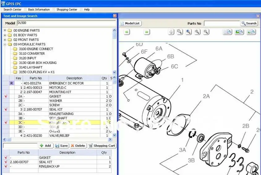 Каталог запасных частей Doosan 2013 (Daios EPC каталог запчастей инфракрасный GPES