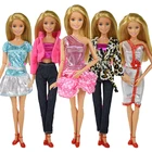 5 шт.лот, модный костюм и высокое качество, ручная работа, платье, кукла, одежда, аксессуары, игрушки для девочек 12 I, Одежда для кукол