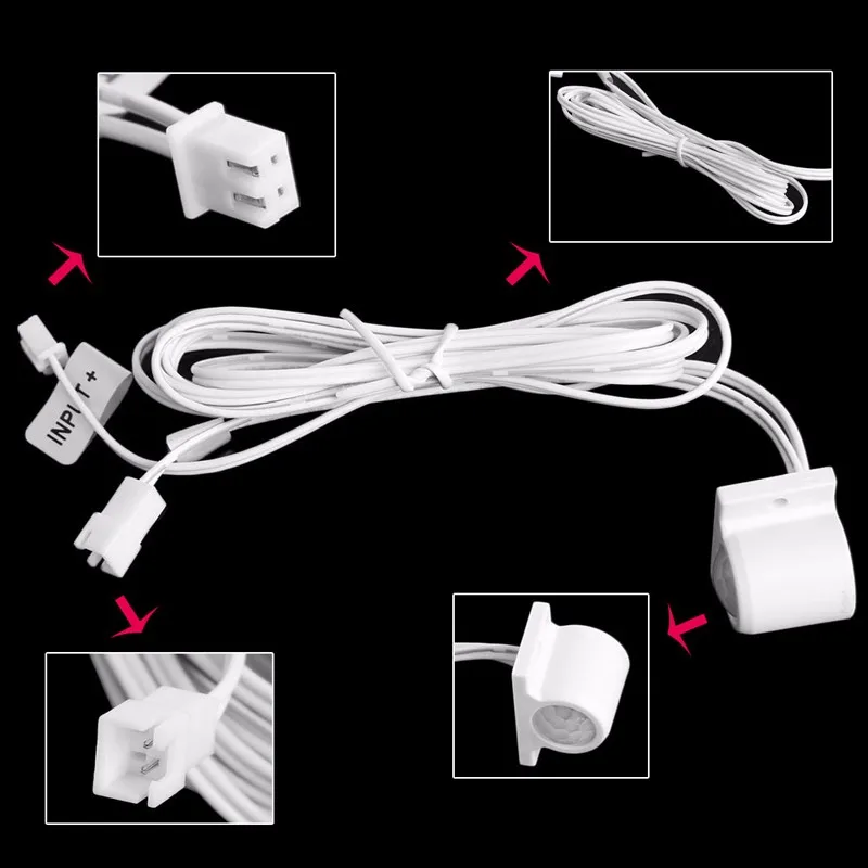 Автоматический светодиод включения/выключения полосы PIR корпус инфракрасный