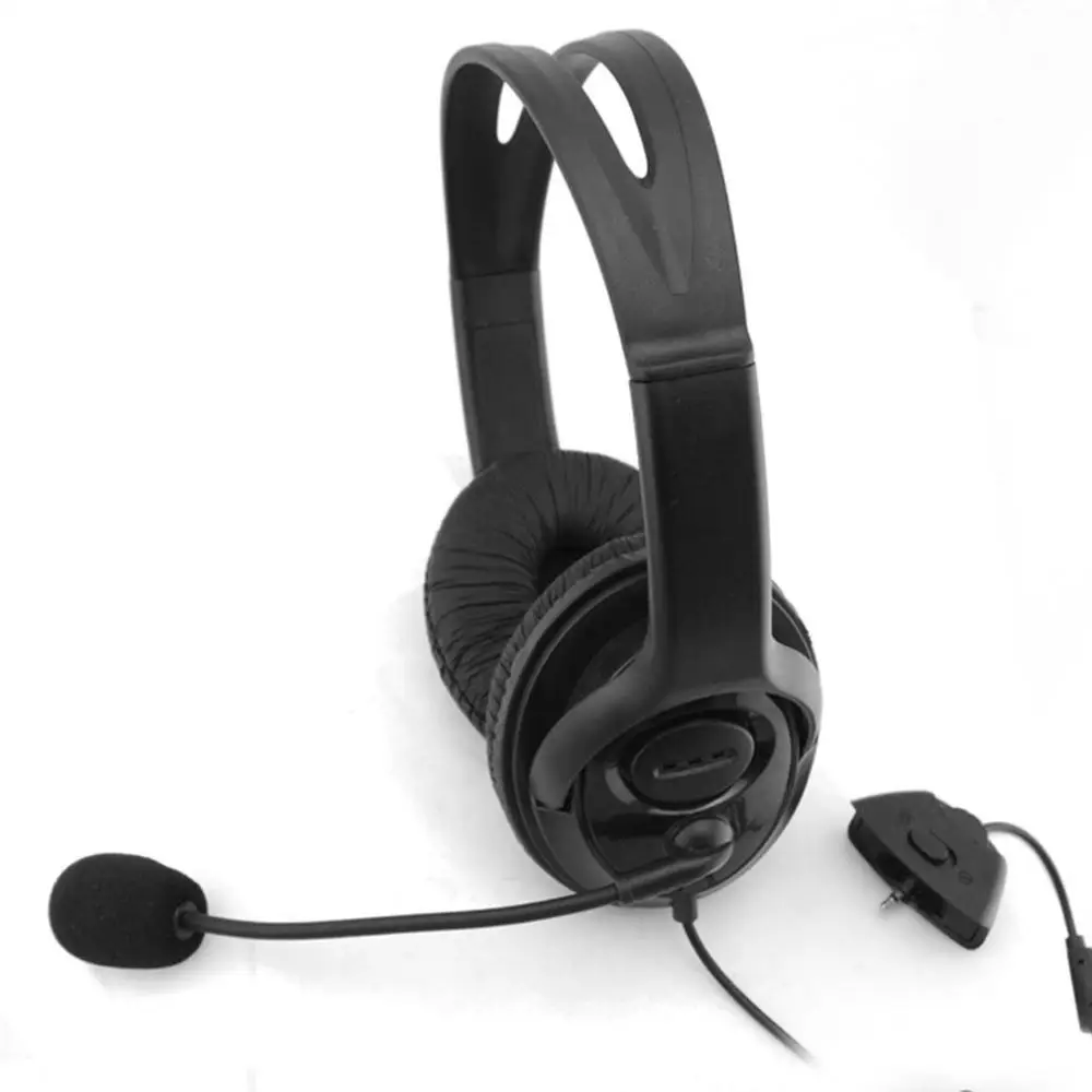 black Игровая гарнитура с регулируемым микрофоном для Xbox 360 с шумоподавлением Игровые наушники прочные стерео наушники - Цвет: black