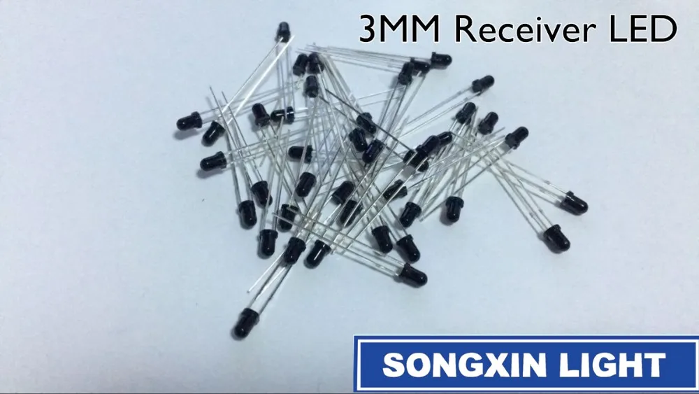 20 шт. светодиодный 3 мм 940nm ИК инфракрасный приемный диод круглая трубка черный