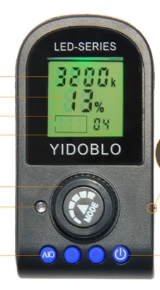 Yidoblo розовый FE-480II фотостудия кольцо свет светодиодный видео свет лампы ЖК-экран дисплей RC фотографическое освещение 96 W 5500 K