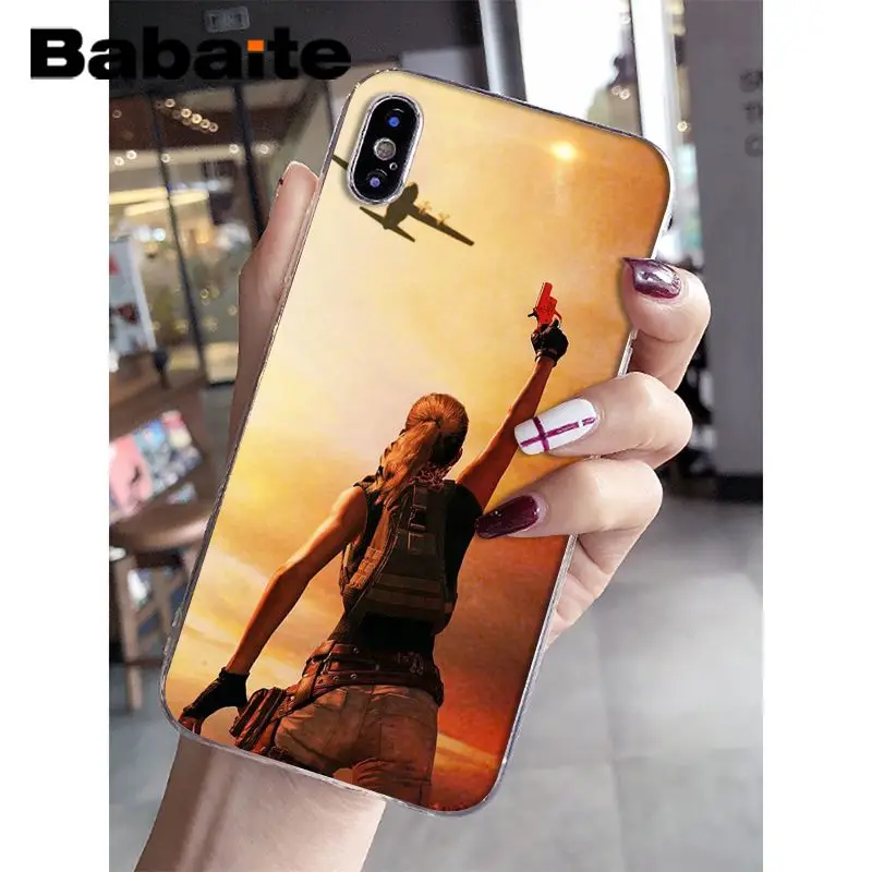 Babaite PLAYERUNKNOWN S BATTLEGROUNDS PUBG ТПУ силиконовый чехол для телефона чехол для iPhone X XS MAX 6 6s 7 7plus 8 8Plus 5 5S SE XR