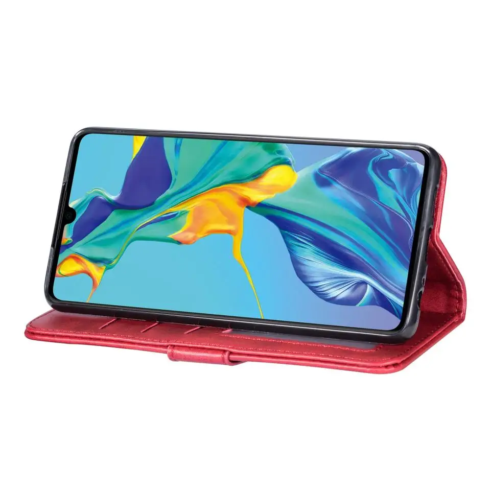 Чехол для Huawei P30/P30 Pro/P30 Lite премиум класса из натуральной кожи на молнии с