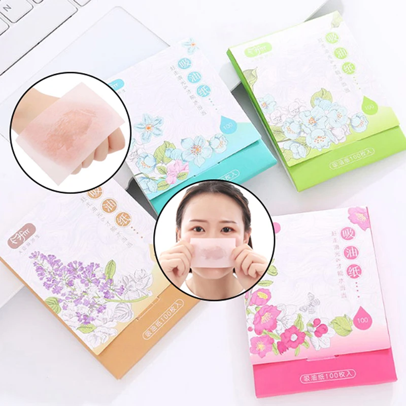 

100Pc/Bag Deep Cleansing Oil Control Tool Face Tool Facial Oil Blotting Papers Oil Absorbing Sheets Face Cleanser Acne Treatment
