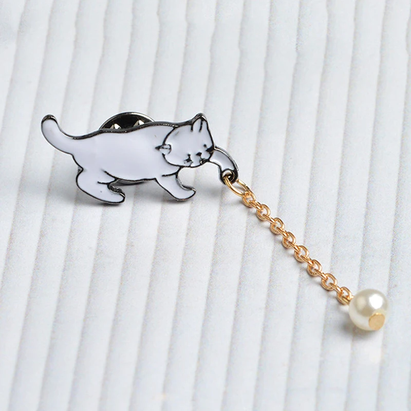 Hot 1pc Cute Animal Brooch Fashion Cartoon Dog Cat Style Enamel Jewelry Gift Bag Dress Accessories | Украшения и аксессуары