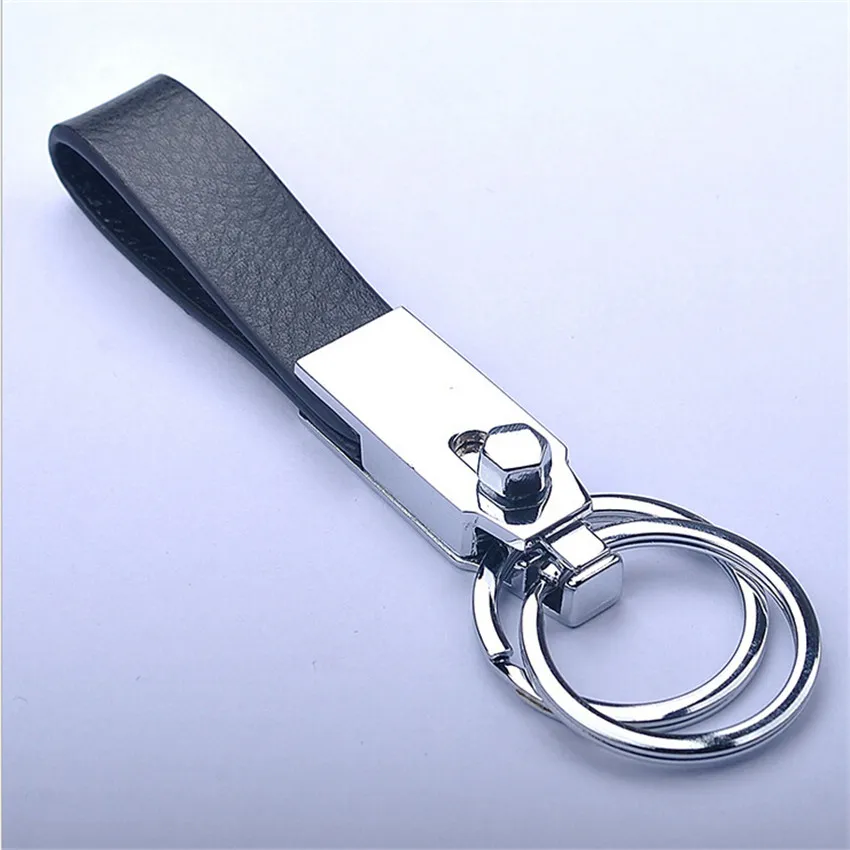Новинка 2017 подарки модный мужской брелок из сплава пряжка с двумя петлями кольцо