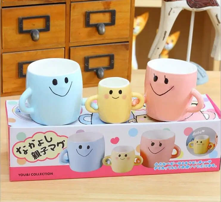 3 шт./лот семейная керамическая кружка для мамы папы и ребенка Высококачественная