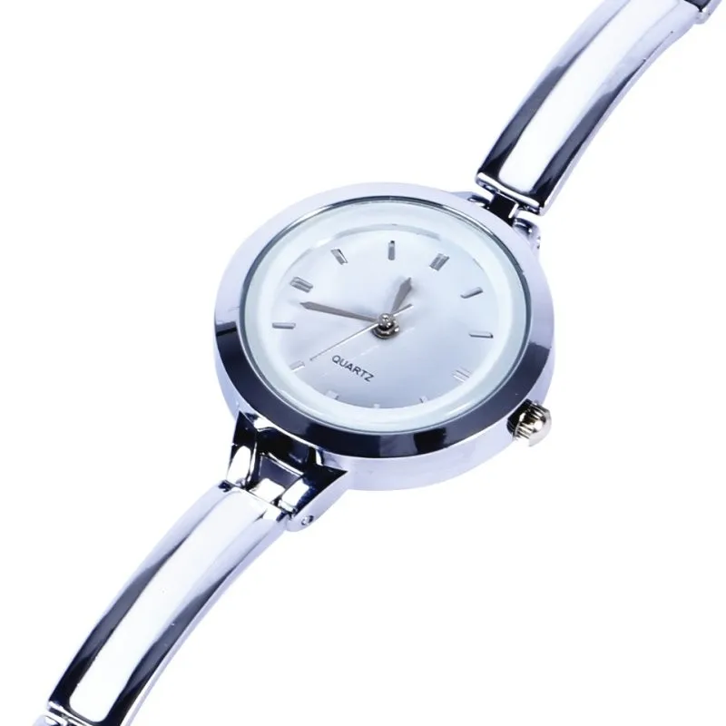 Женские кварцевые часы Relojes с аналоговым дисплеем золотого и серебряного цвета |