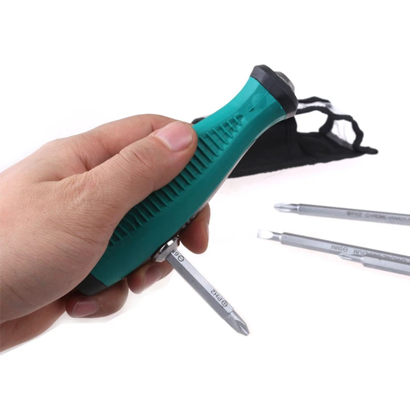 5Pcs/Set Screwdriver Set Magnetic Slotted/Phillips Bits Chrome Vanadium Steel Home Appliances Multitool Repair Hand Tools | Инструменты