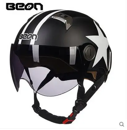 2019 новый красный бабочка цветок BEON B102 Половина лица шлем для мотоцикла мопеда