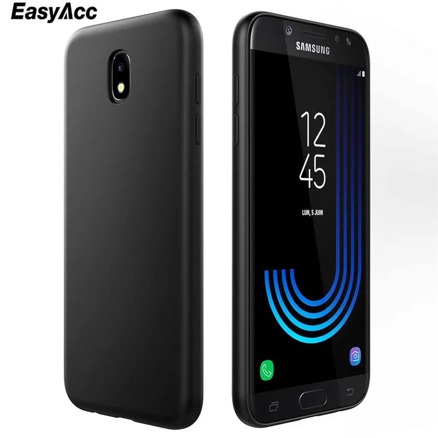 Для Samsung Galaxy J5 2017/J530 чехол EasyAcc черный ТПУ матовый для телефона отделка тонкий