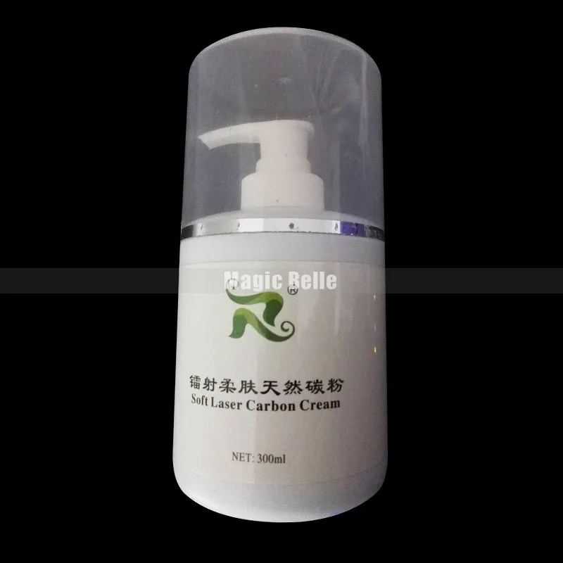 

Newest 300ml soft laser black doll carbon cream gel powder q switched nd yag laser natural toner for Salon use