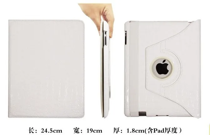 Чехол для планшета для нового iPad 9,7 дюйма /Air 1/Air 2 Чехол, 360 Флип с подставкой из искусственной кожи крокодила Смарт-Чехол