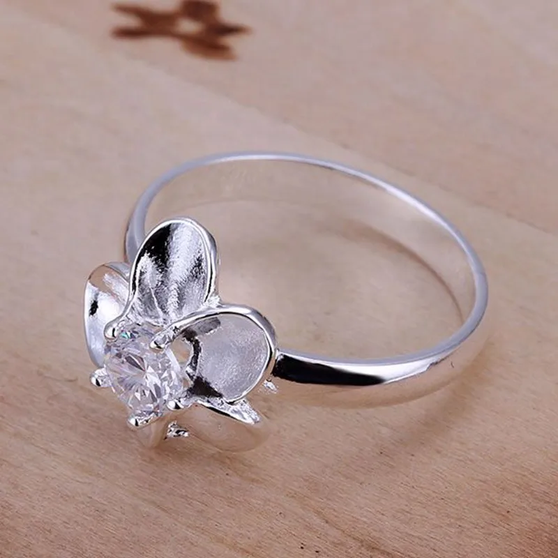 Посеребренная кольцо стерлингового серебра Jewelry Кольцо заводские цены белый