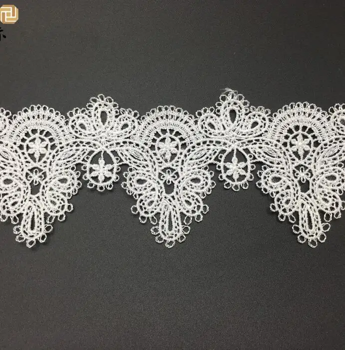 Горячая Распродажа 2 ярда ширина 6 см белая отделка сделай сам цветочный дизайн