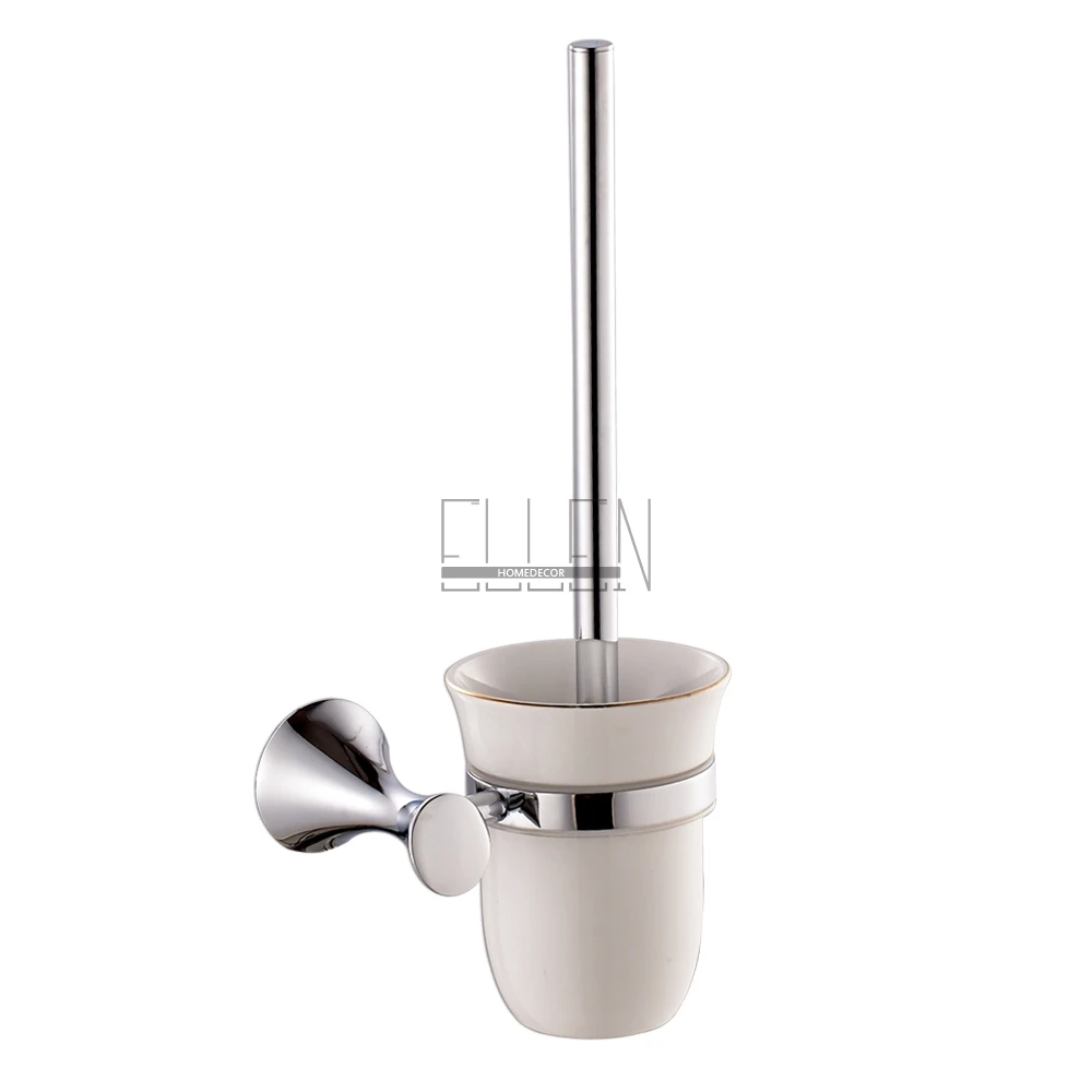 Toilet Brush holder Настенные аксессуары для ванной комнаты Набор оборудования Полка для полотенец держатель для туалетной бумаги держатель мыльница для мыла диспенсер EKY3400 - Цвет: Toilet Brush holder